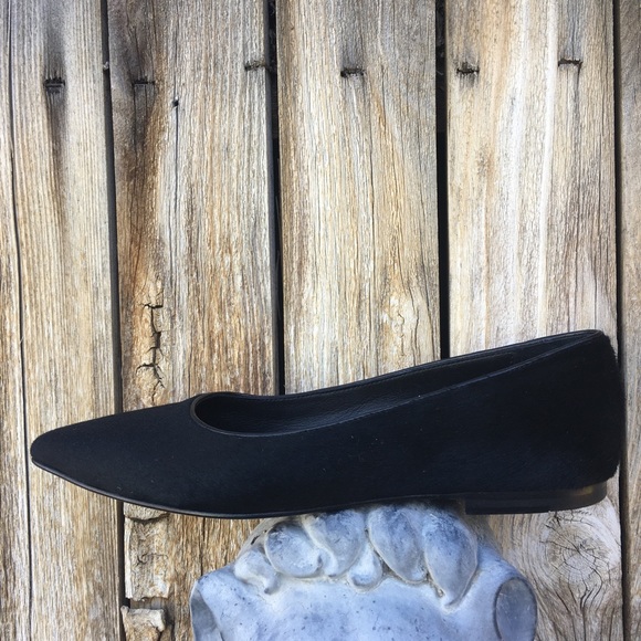 NWT Anine Bing Colette Pony Hair Flat Black 37 - Picture 3 of 9